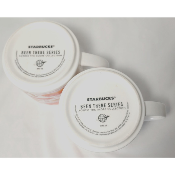 Starbucks Mugs Las Vegas Pair Been There Series 14oz Ceramic Coffee Cup Gift - Picture 11 of 11